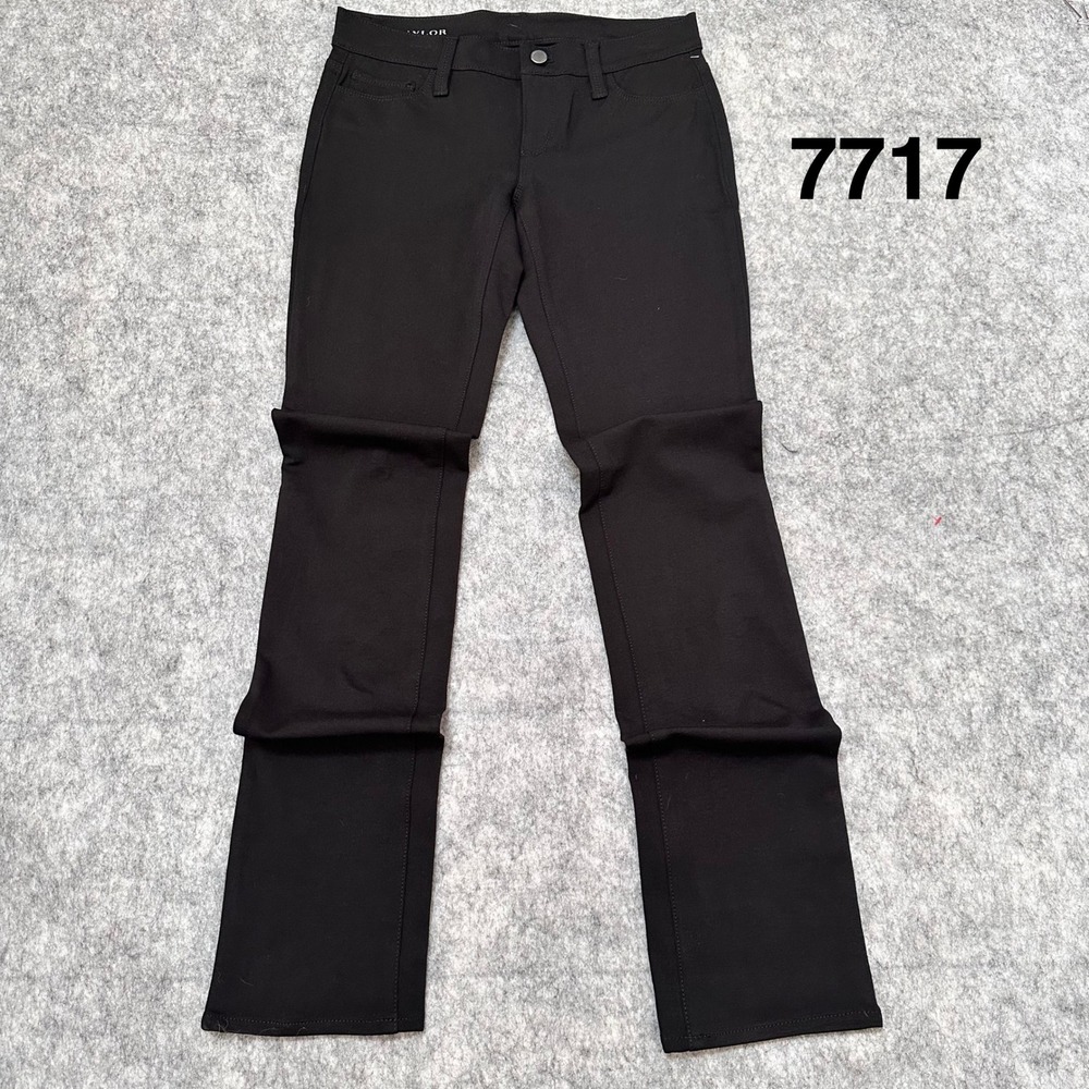 Ann Taylor Womens Black Bi-Stretch Skinny Pants Size 4 NWT 313682 34 Inseam